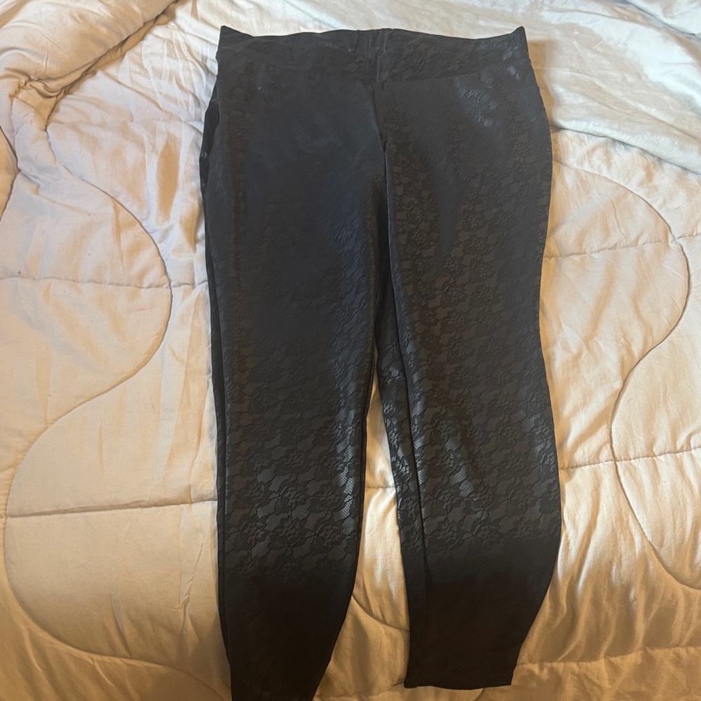 Torrid Black Lace Pattern Pants